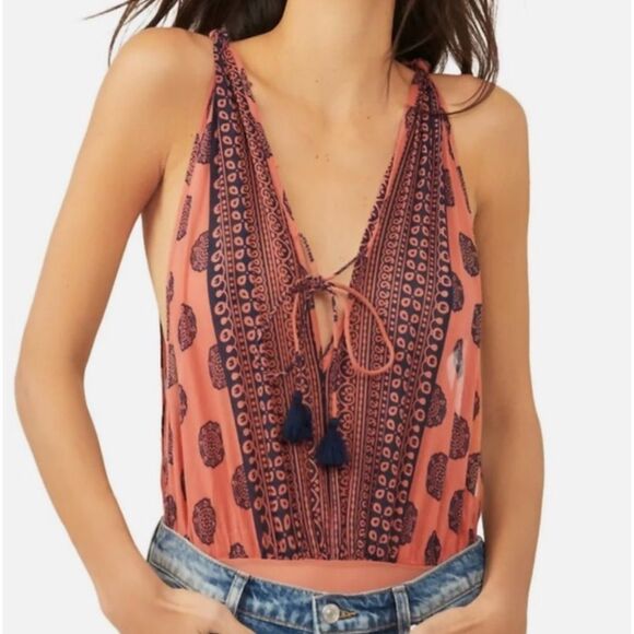 FREE PEOPLE INTIMATELY SOUL OF THE SUN BRIC  BRICK COMBO BODY SUIT SIZE XS NWT - Picture 1 of 7